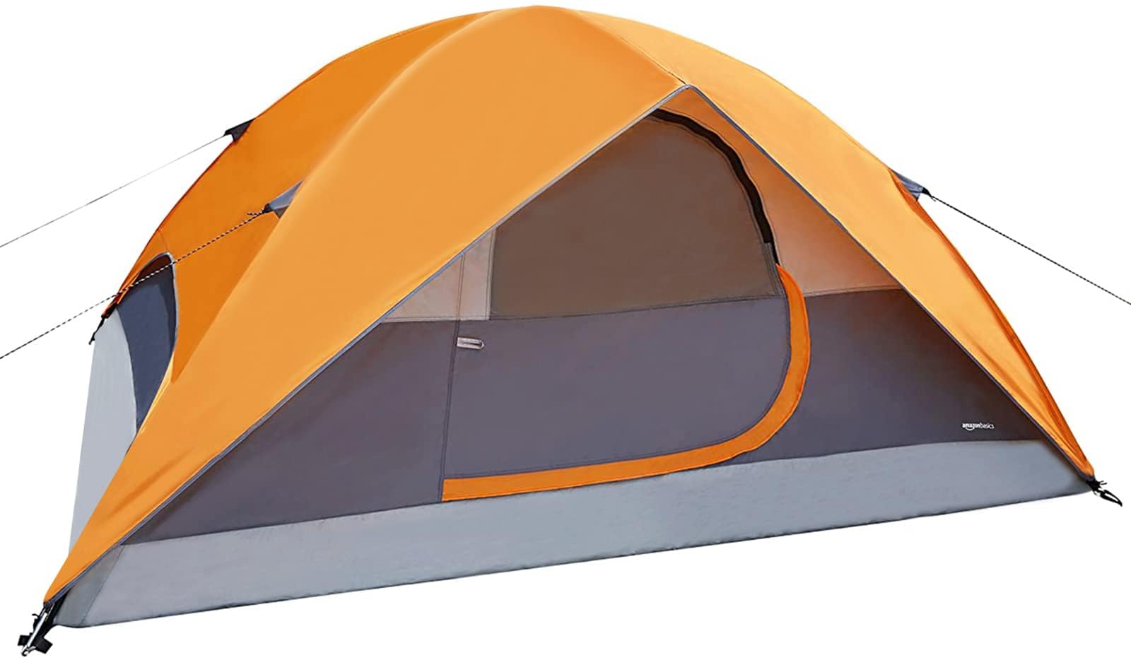 amazon-tenda-campeggio-187chx-1.jpg Amazon Basics Tenda da campeggio a cupola con protezione antipioggia e custodia per il trasporto, 3 stagioni, impermeabile, facile da montare, 4 persone, Arancione/Grigio : Amazon.it: Sport e tempo libero - immagine 1