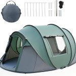 Tenda da Campeggio Pop up per 4 5 Persone, Tenda Automatica in 3 Secondi, Impermeabile, Protezione Solare, Tenda Familiare a Cupola Portatile Leggera per Campeggio All'aperto : Amazon.it: Sport e tempo libero