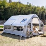 Casa Di Tenda Gonfiabile Tenda Da Campeggio 6 8 Posti Per Famiglie Con Foro Per Stufa, 4 Stagioni Tienda Hinchable Tenda Pop up Con Borsa Portaoggetti, Grande Tenda Ad Aria : Amazon.it: Sport e