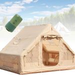 Tenda Gonfiabile Professionale per Campeggio, Glamping 4 Stagioni con Uscita Stufa, Casetta Oxford Traspirante, Finestre a Rete e Montaggio Rapido(6.3㎡) : Amazon.it: Sport e tempo libero
