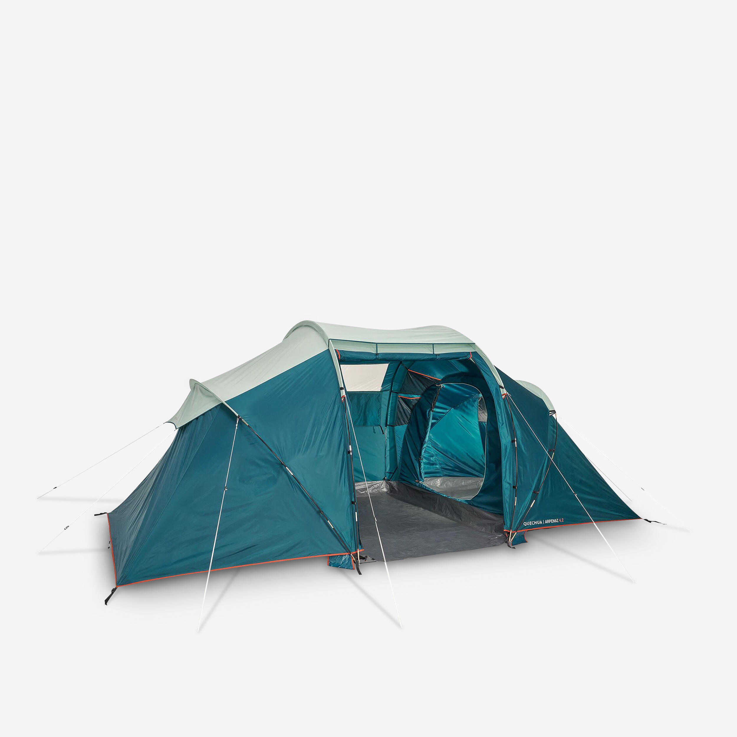 decathlon-tenda-campeggio-4-posti-877nki-1.jpg Tenda campeggio ARPENAZ 4.2 | 4 POSTI | 2 CAMERE - immagine 1