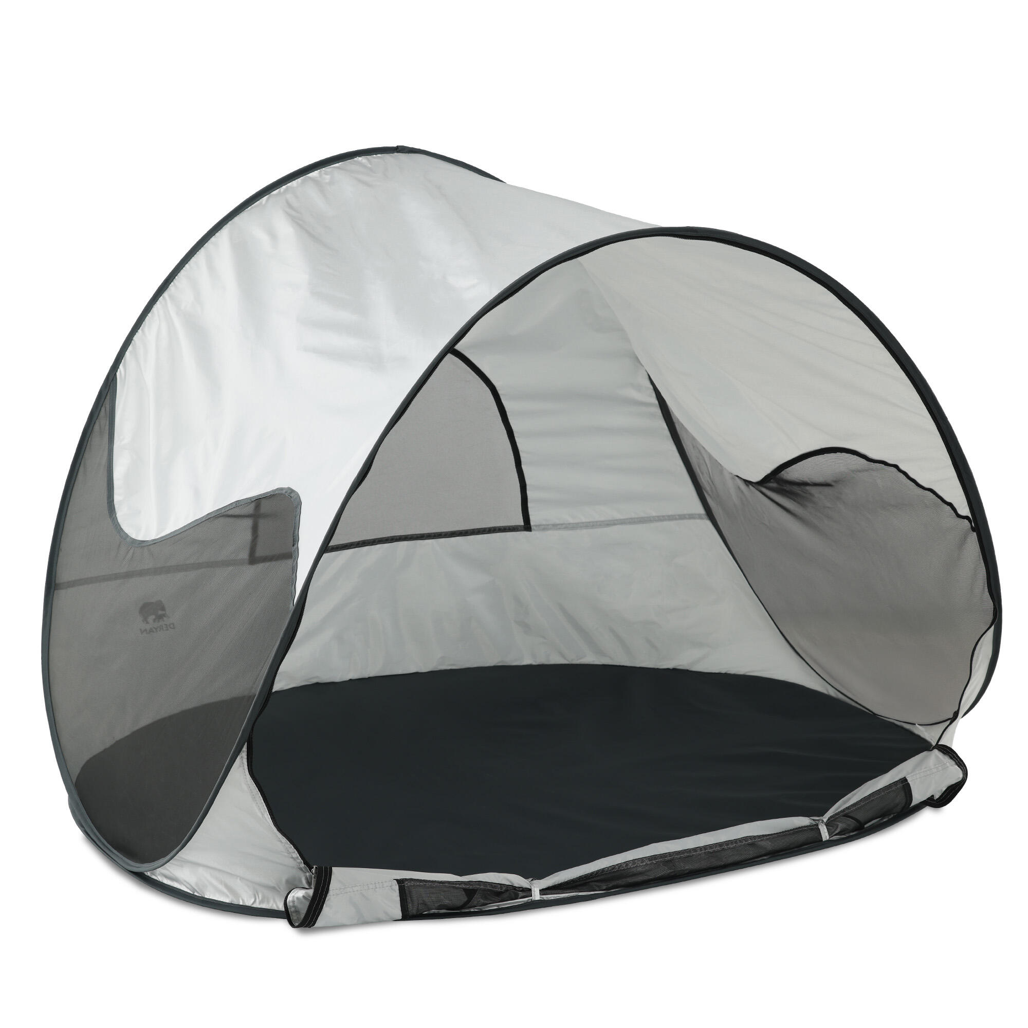 decathlon-tenda-da-sole-263vtm-1.jpg Tenda da spiaggia Pop Up di Lusso Leggera Protezione UV 50+ Argento - immagine 1
