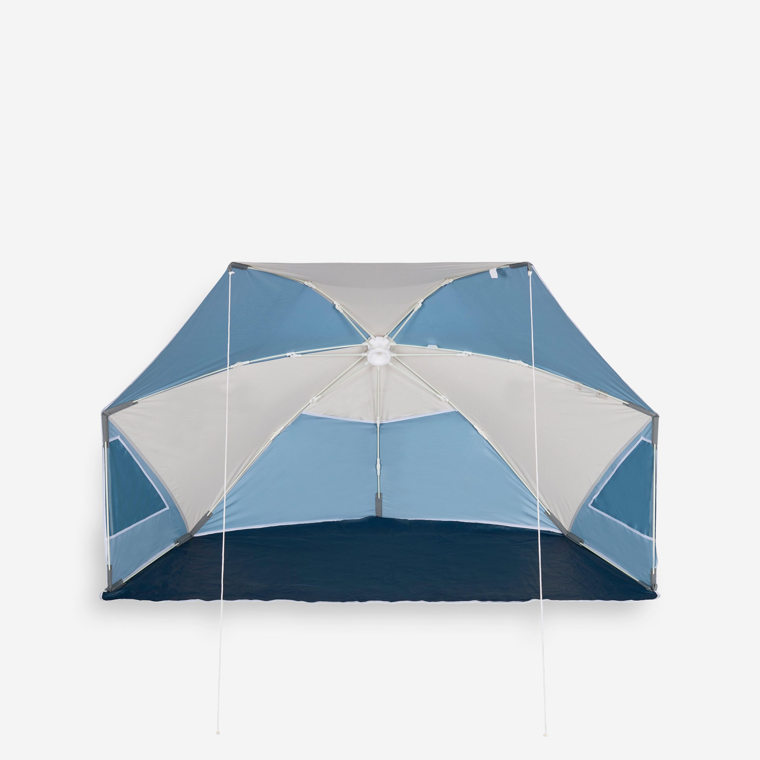 decathlon-tenda-mare-356tfz-1.jpg Tenda spiaggia IWIKO 180 3 posti UPF 50+ grigio beige | Decathlon - immagine 1