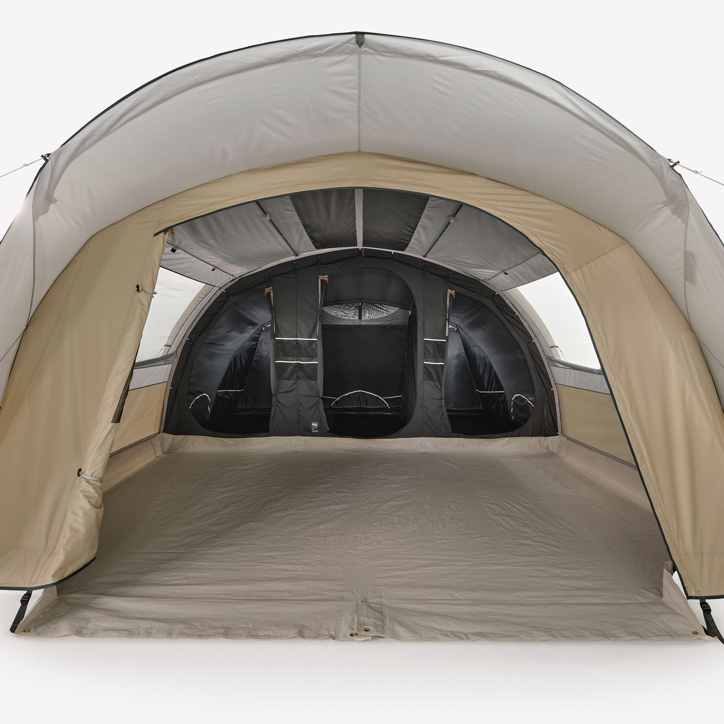 decathlon-tende-da-campeggio-6-posti-301zav-1.jpg Tenda gonfiabile campeggio AIRSECONDS 6.3 FB | 6 posti 3 camere - immagine 1