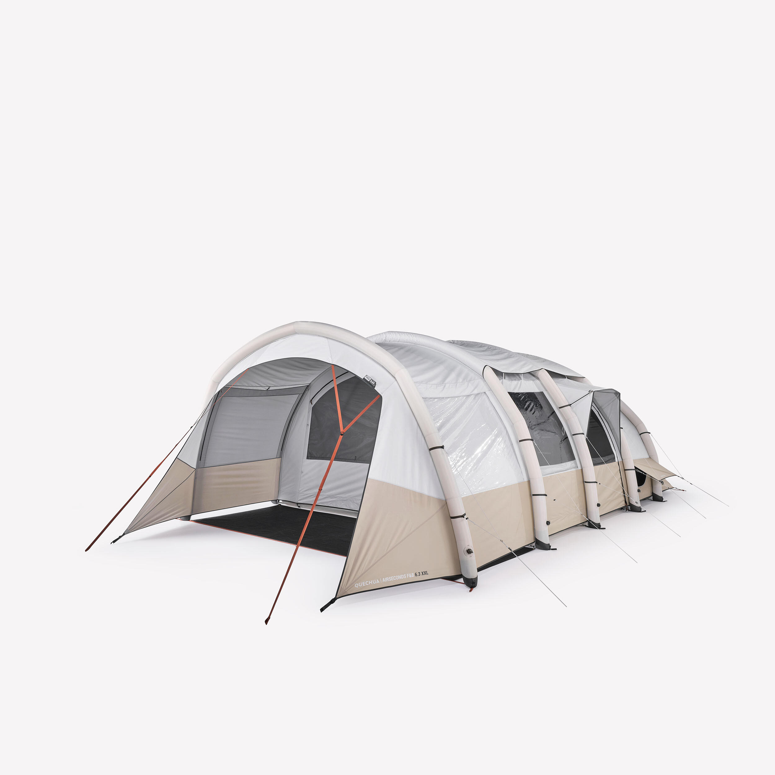decathlon-tende-da-campeggio-6-posti-502emx-1.jpg Tenda gonfiabile campeggio AIRSECONDS 6.3 XXL FB | 6 persone 3 camere - immagine 1
