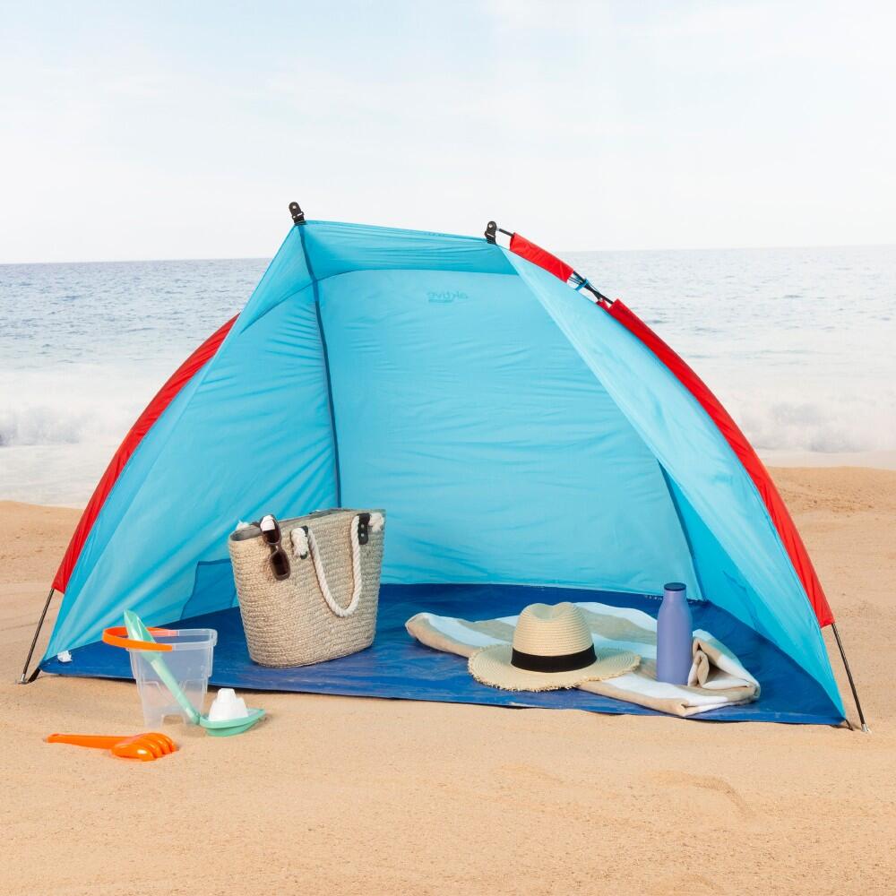 decathlon-tende-mare-105rsp-1.jpg Aktive Tenda da vento e da spiaggia per 2 persone con pavimento e tettoia - immagine 1