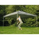 Gazebo campeggio giardino Solvorn 3 x 3 m tripla regolazione in altezza