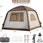 Tenda da campeggio gonfiabile, per 2 4 persone, ombrellone, Oxford, impermeabile, facile da installare, tenda da casa : Amazon.it: Sport e tempo libero