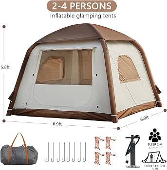 migliore-tenda-da-campeggio-976knd-1.jpg Tenda da campeggio gonfiabile, per 2 4 persone, ombrellone, Oxford, impermeabile, facile da installare, tenda da casa : Amazon.it: Sport e tempo libero - immagine 1