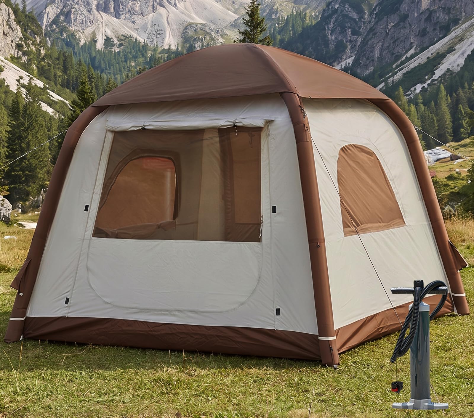 migliori-tende-da-campeggio-per-famiglia-738mpx-1.jpg Tenda da campeggio gonfiabile, per 2 4 persone, ombrellone, Oxford, impermeabile, facile da installare, tenda da casa : Amazon.it: Sport e tempo libero - immagine 1