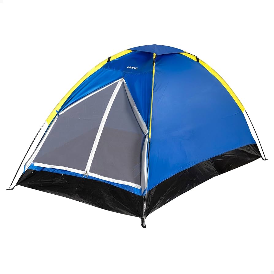 offerta-tende-da-campeggio-937bpr-1.jpg AKTIVE Tenda da campeggio per 2 persone 200x120x100 cm blu, leggera e facile da montare, design igloo con struttura robusta, ventilazione posteriore e borsa per il trasporto (52550) : Amazon.it: Sport e - immagine 1