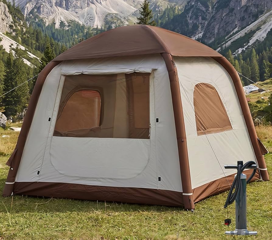 prezzi-tende-da-campeggio-057udb-1.jpg Tenda da campeggio gonfiabile, per 2 4 persone, ombrellone, Oxford, impermeabile, facile da installare, tenda da casa : Amazon.it: Sport e tempo libero - immagine 1