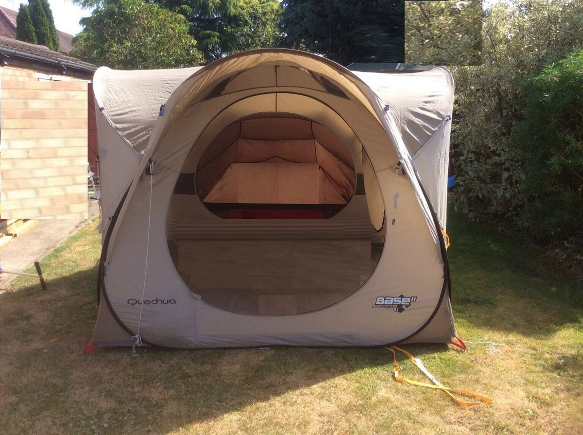 quechua-tende-da-campeggio-621mac-1.jpg Tenda Base Second 4.1 della Quechua, si monta/smonta in un minuto ottima. - immagine 1