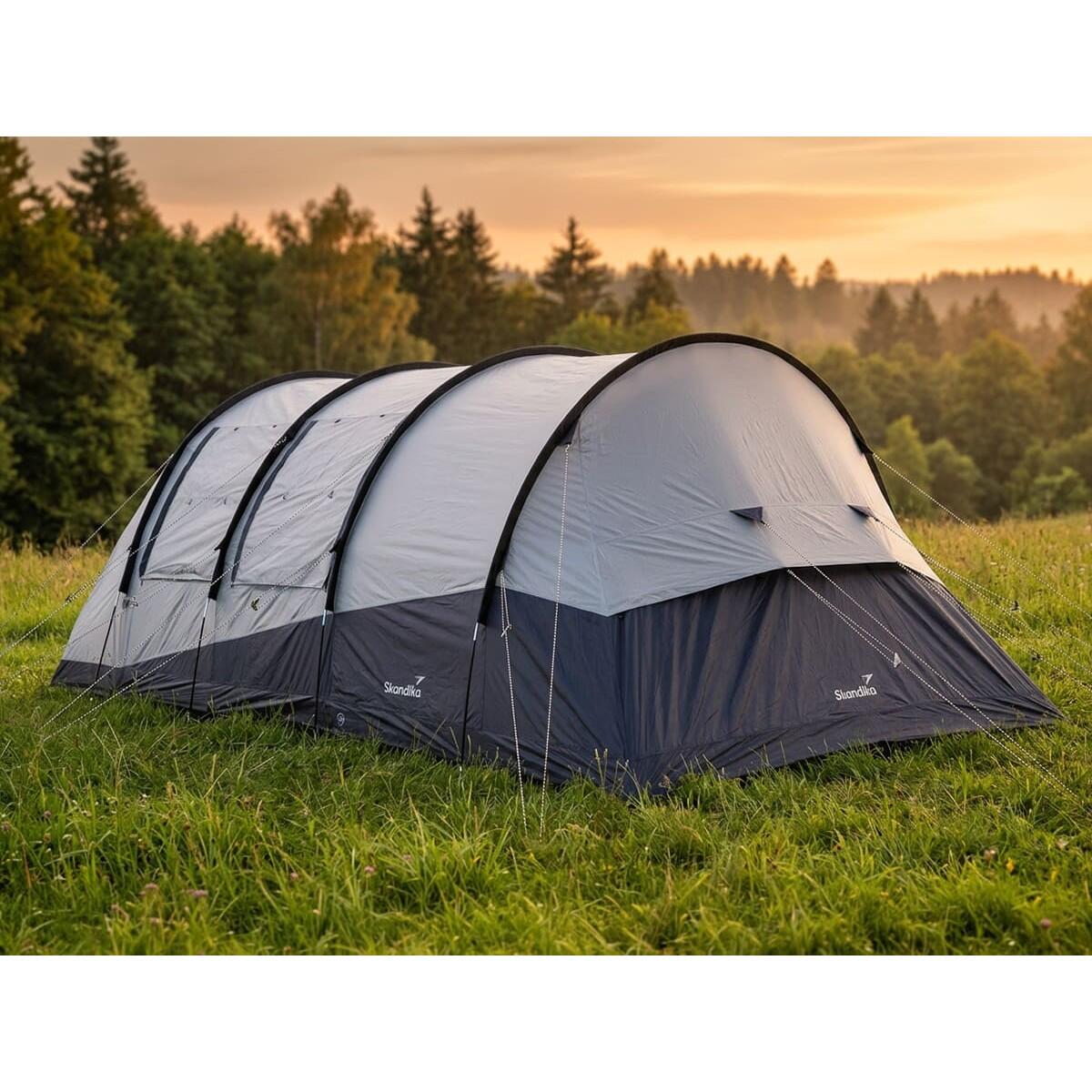 skandika-tende-018zvd-1.jpg Tenda da campeggio a tunnel Isken 5 Sleeper Protect cabina notte nera - immagine 1