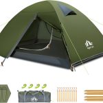 Night Cat Tenda da Campeggio per 2 Posti: Leggera 2kg per Trekking Outdoor | Impermeabile PU3000mm