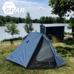 yourGEAR tenda ORA 2 persone tenda da trekking mono arco protezione insetti UV 50+ 5000mm blu grigio
