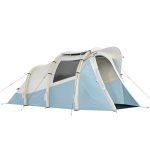 Tenda gonfiabile per 2 3 persone con pompa, camera da letto e zona giorno, impermeabile (3000 mm), montaggio rapido, azzurra | Leroy Merlin