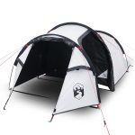 Tenda Campeggio | Tenda per outdoor a Tunnel 2 Persone Bianca Tessuto Impermeabile CFW310778 | Leroy Merlin