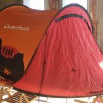 Tenda Quechua 2 Seconds rossa arancione | eBay