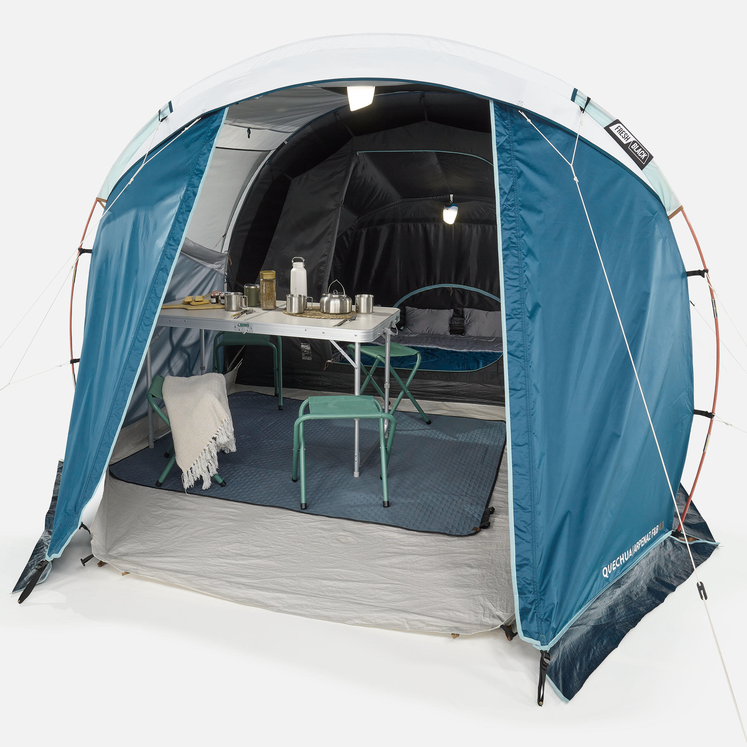 tenda-4-persone-decathlon-779fiw-1.jpg Tenda campeggio ARPENAZ FAMILY 4.1 FRESH&BLACK | 4 posti | Decathlon - immagine 1