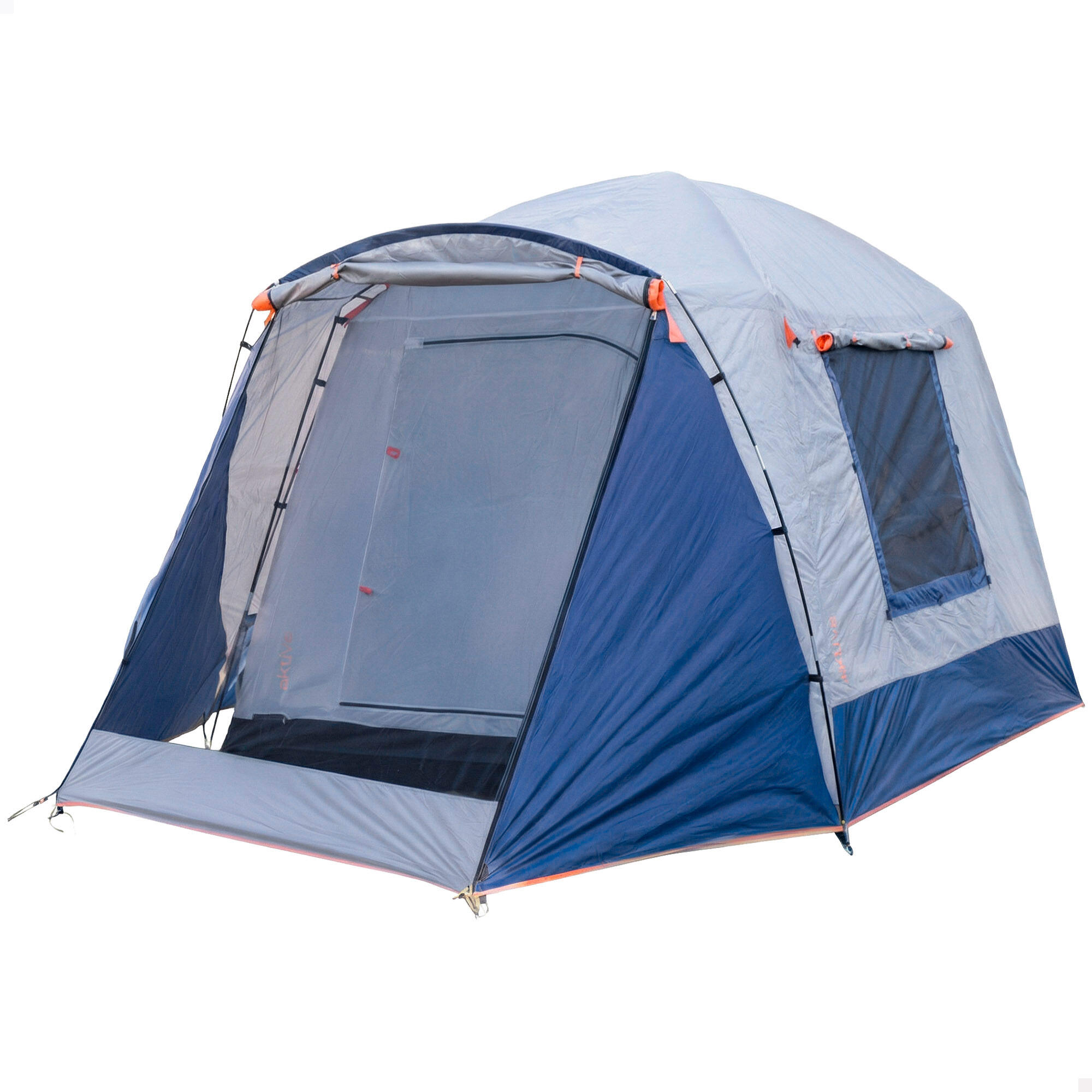 tenda-4-posti-con-veranda-557gqu-1.jpg Tenda per 4 persone con veranda 250x350x200 cm grigio e blu - immagine 1