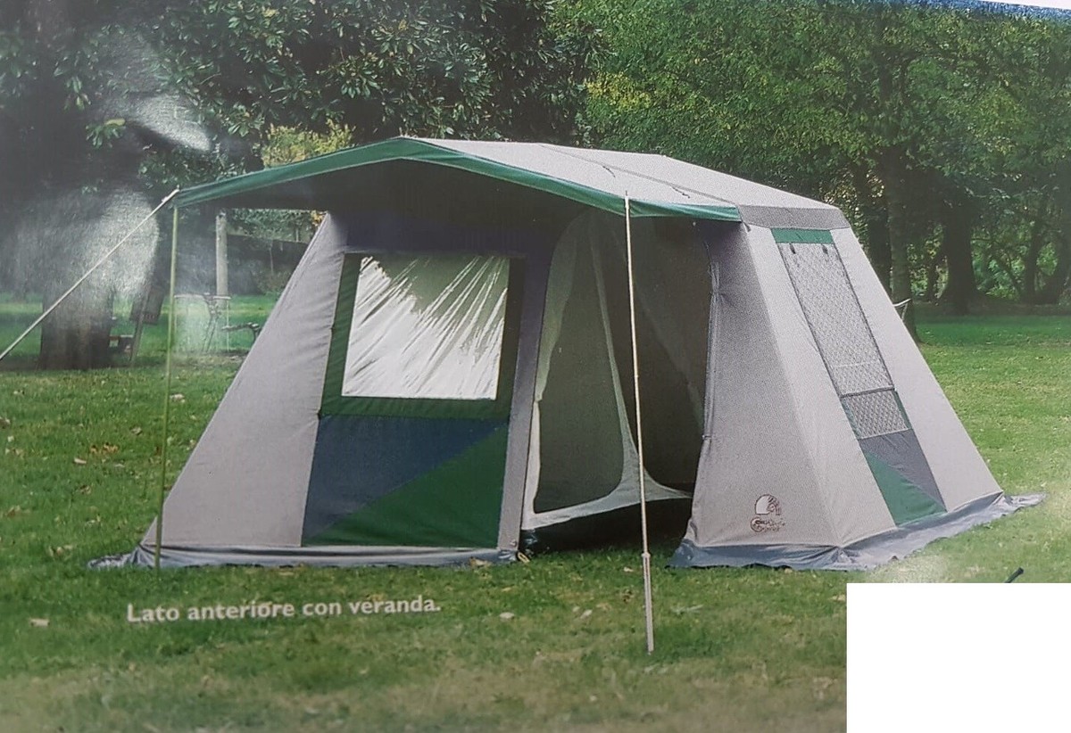 tenda-4-posti-con-veranda-611bmj-1.jpg TENDA CASETTA 4 POSTI CONVER MODELLO TOLOSA COD. 554 CAMPEGGIO TEMPO LIBERO - immagine 1