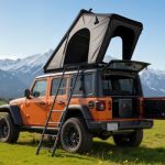 VEVOR Tenda Rigida da Tetto per Auto per Campeggio Viaggio Capienza ca. 2 3 Persone, Tenda Sopra Auto Telaio in Alluminio con Illuminazione LED ...