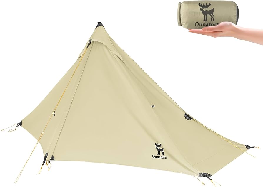 tenda-da-campeggio-1-posto-907lev-1.jpg Qunature Tenda da Campeggio per 1 Posto, Tenda Singola per Trekking senza Pali di Supporto, Ultraleggera e Portatile, Impermeabile e Antivento, per Bikepacking Escursionismo, Bianco : Amazon.it: Sport e tempo libero - immagine 1