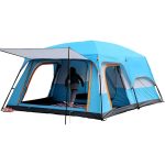 Tenda da Esterno, Tenda da Campeggio 6 Persone, Tende Familiari da Campeggio Impermeabili, Tenda con Soggiorno e Camere Separate, Tende da 4 Stagioni Grande Rifugio per Famiglie (Color : Blue) : Amazon.it: