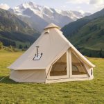 VEVOR Tenda a Campana Oxford da Campeggio, Tenda a Yurta per 4 Stagioni da 4 m,