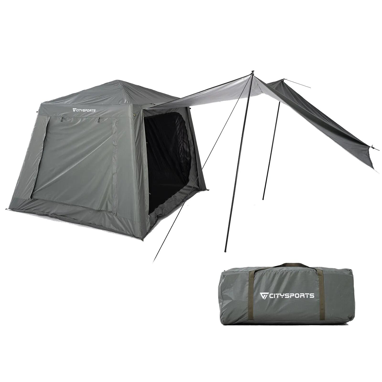 tenda-decathlon-gonfiabile-495raw-1.jpg Tenda da Campeggio Gonfiabile con Pompa a Mano Facile da Montare Impermeabile - immagine 1