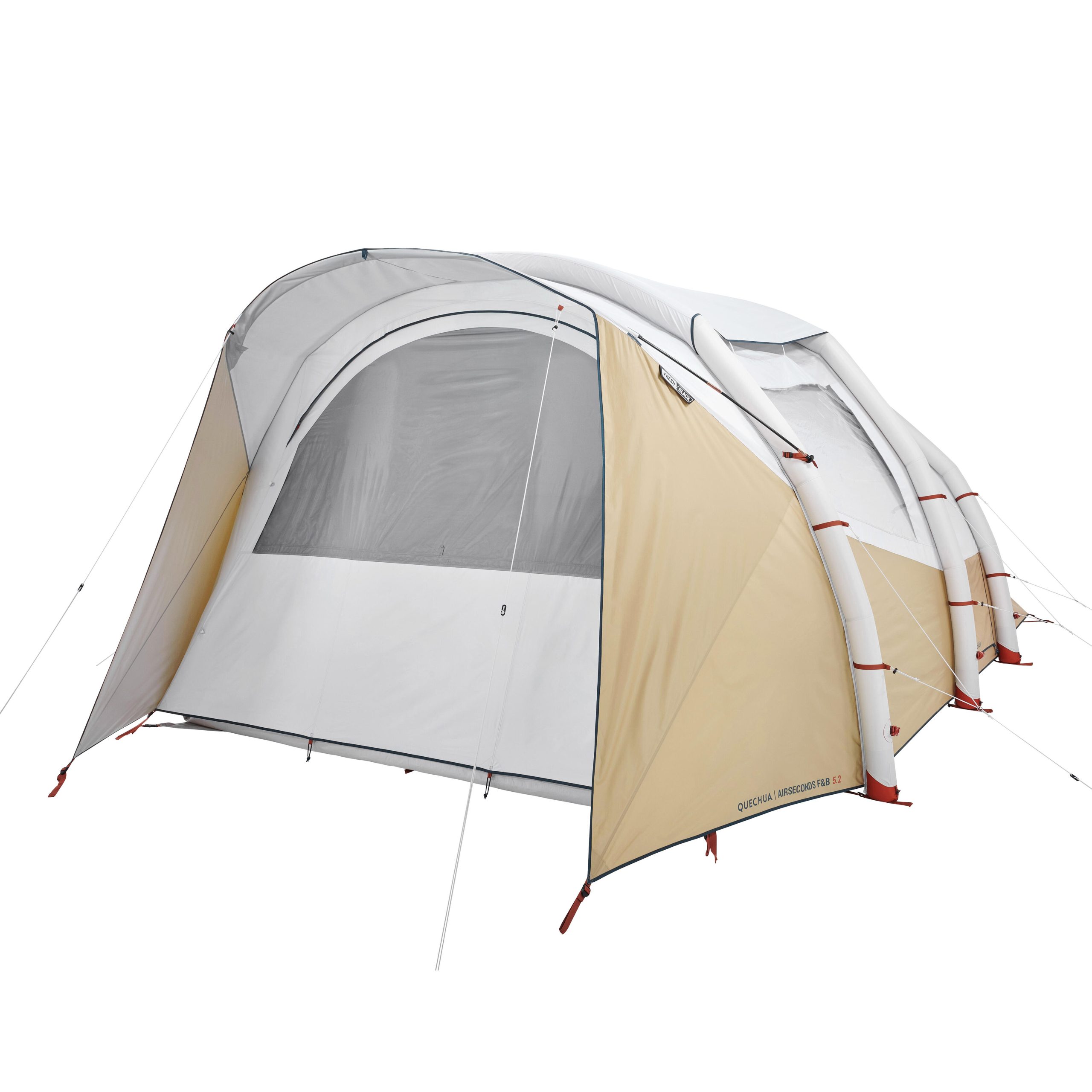 tenda-decathlon-gonfiabile-969htq-1.jpg Tenda campeggio gonfiabile AIR SECONDS 5.2 FRESH&BLACK | 5 POSTI | 2 CAMERE - immagine 1