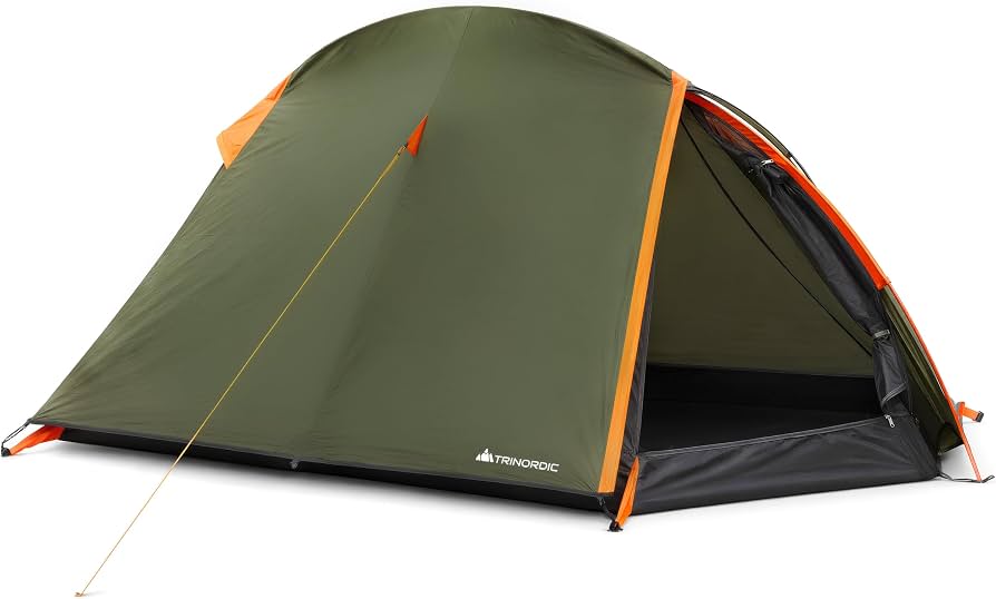 tenda-leggera-341aas-1.jpg Trinordic Tenda Leggera 1 2 Persone – Tunnel Arco Singolo, 1,7 kg Peso Minimo, 3000 mm Impermeabile, Verde Oliva : Amazon.it: Sport e tempo libero - immagine 1