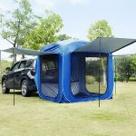 Tenda per portellone posteriore auto, impermeabile e con rivestimento di protezione UV, tenda automatica per SUV per campeggio e attività all'aperto, con copertura per bagagliaio per berlina, : Amazon.it: Sport e tempo