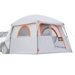 VEVOR Tenda da Portellone Posteriore per Auto, Tenda Posteriore per Auto 3,05x2,74 m Impermeabile Bagagliaio da Campeggio, SUV, Furgone Doppia con ...