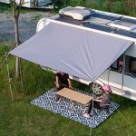 Dulepax Tenda da sole per roulotte, 2,96 x 2,45 m, 3000 mm, impermeabile, resistente ai raggi UV, per SUV, furgoni e camper : Amazon.it: Auto e Moto