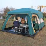Tenda da Campeggio con Veranda, Tenda Istantanea Automatica Glamping Tent, Impermeabile E Antivento, Facile da Montare in Pochi Minuti, Ideale per Viaggi in Auto con Famiglia, Festival E Picnic : Amazon.it: Sport